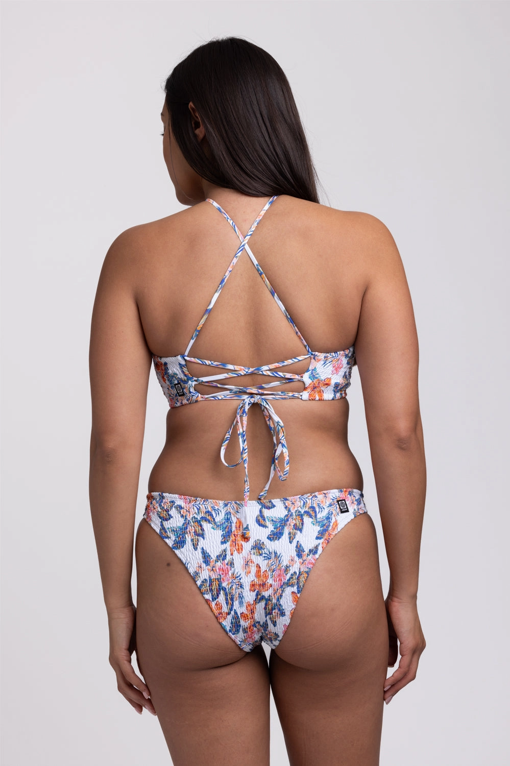 Kelia Smocked Bikini Bottom - Flora Tiki