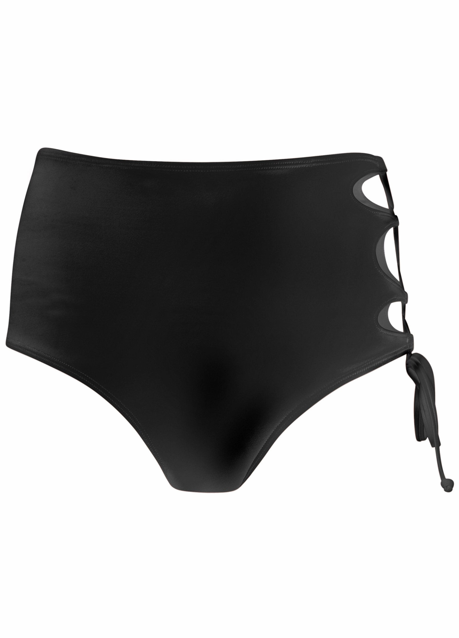 Lace-Up Strappy Bottom - Black Beauty