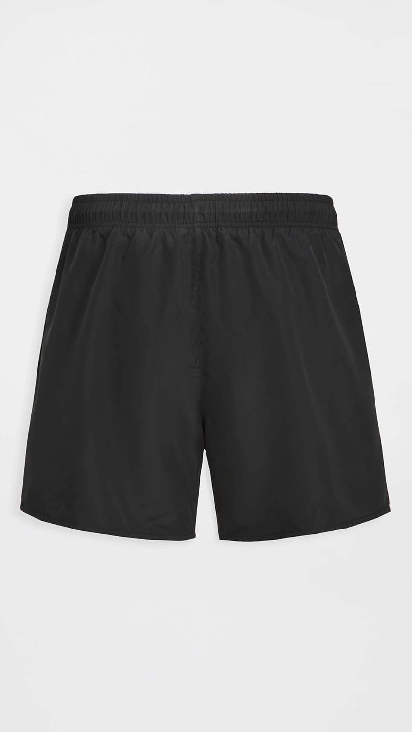 Lacoste Men's Solid Elastic Waist Swim Trunks