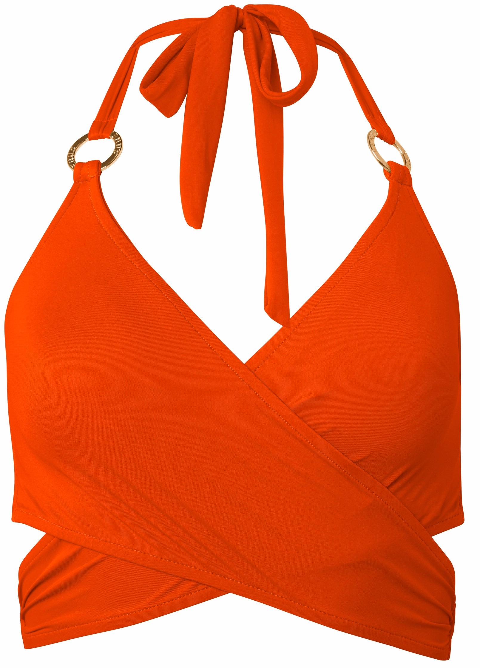 Laguna Wrap Bikini Top - Burnt Orange