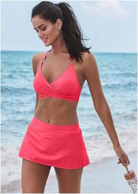 Laguna Wrap Bikini Top - Watermelon