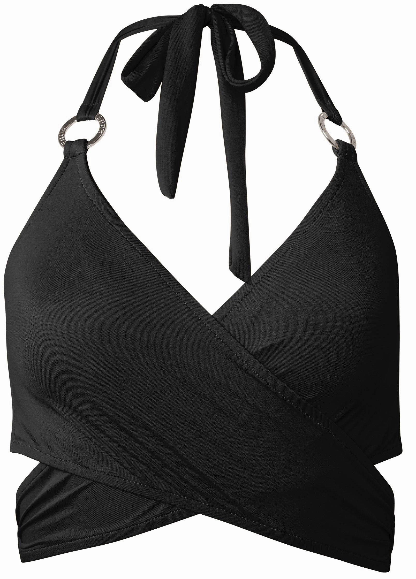 Laguna Wrap Underwire Top - Black Beauty