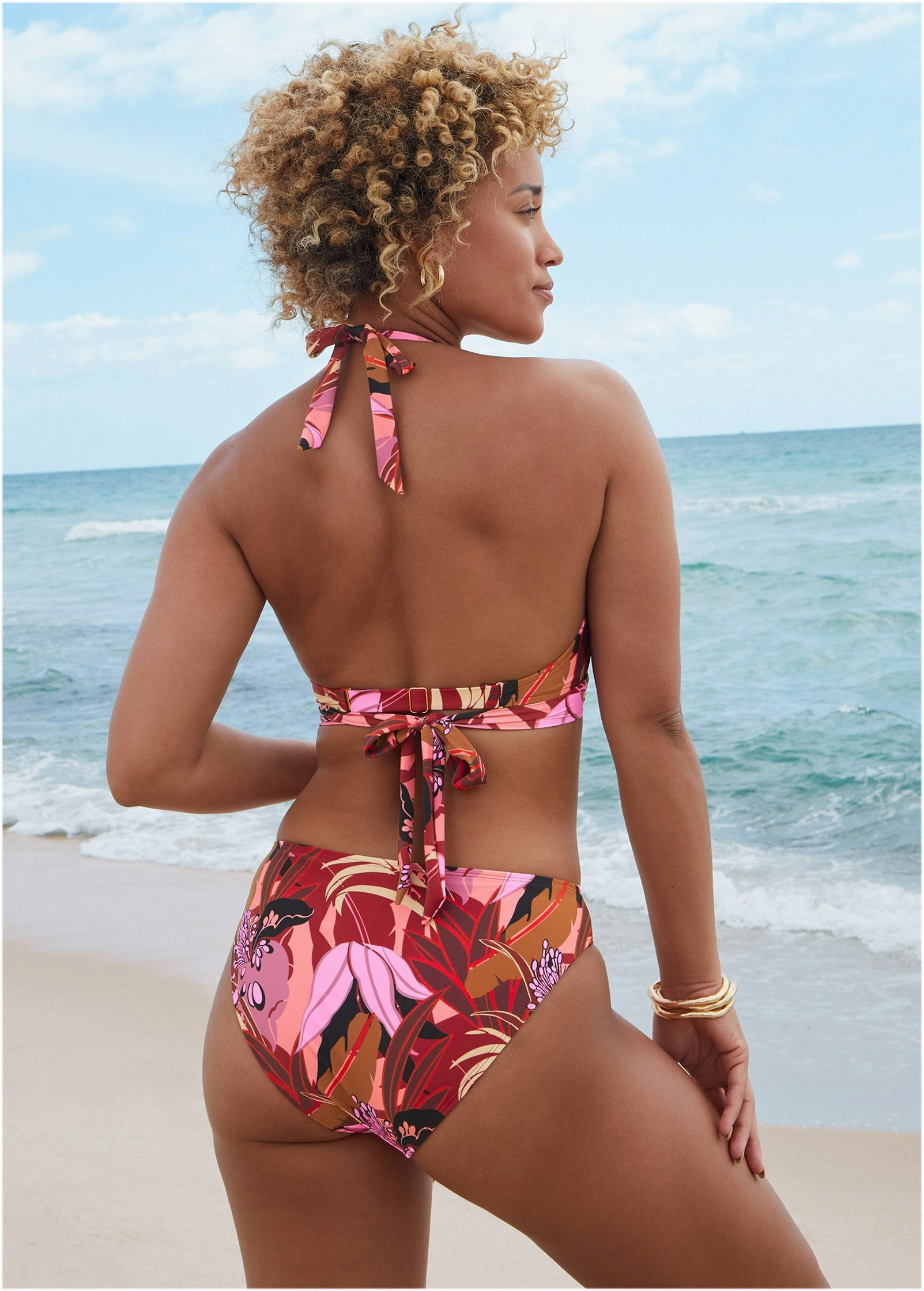 Laguna Wrap Underwire Top - Exotic Floral