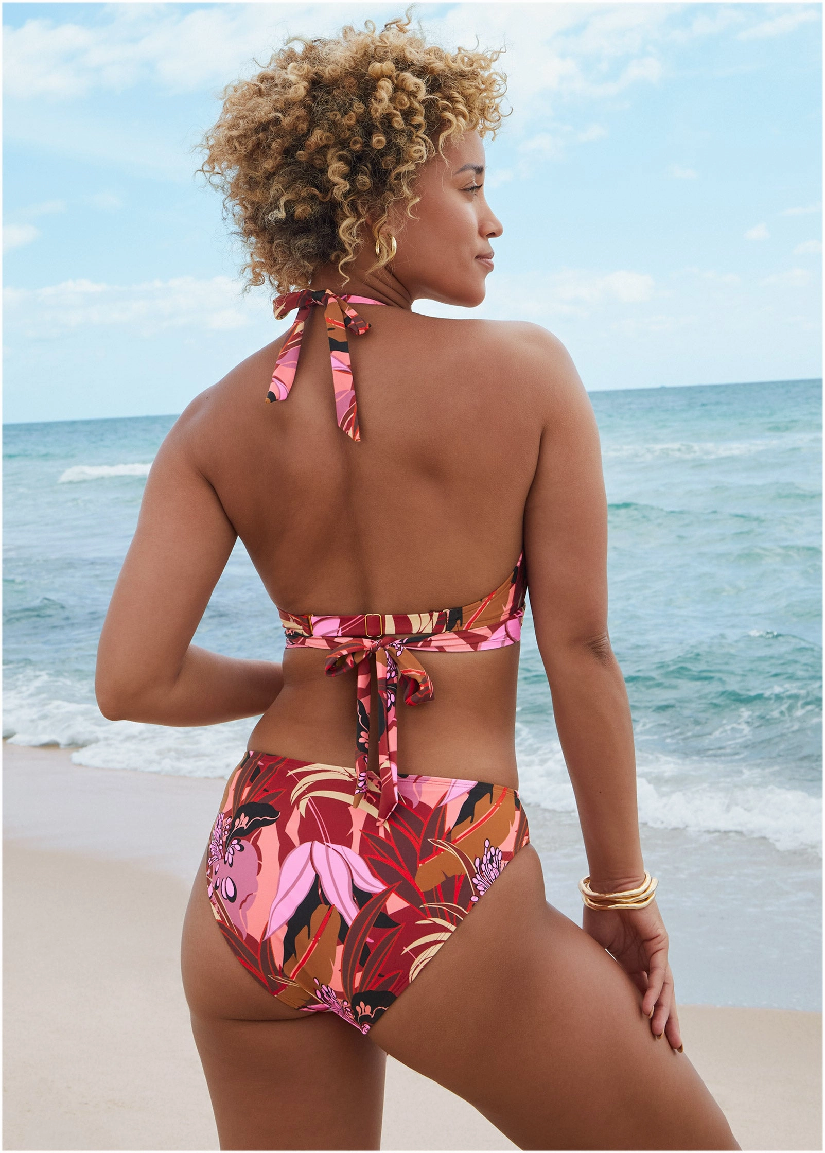 Laguna Wrap Underwire Top - Exotic Floral