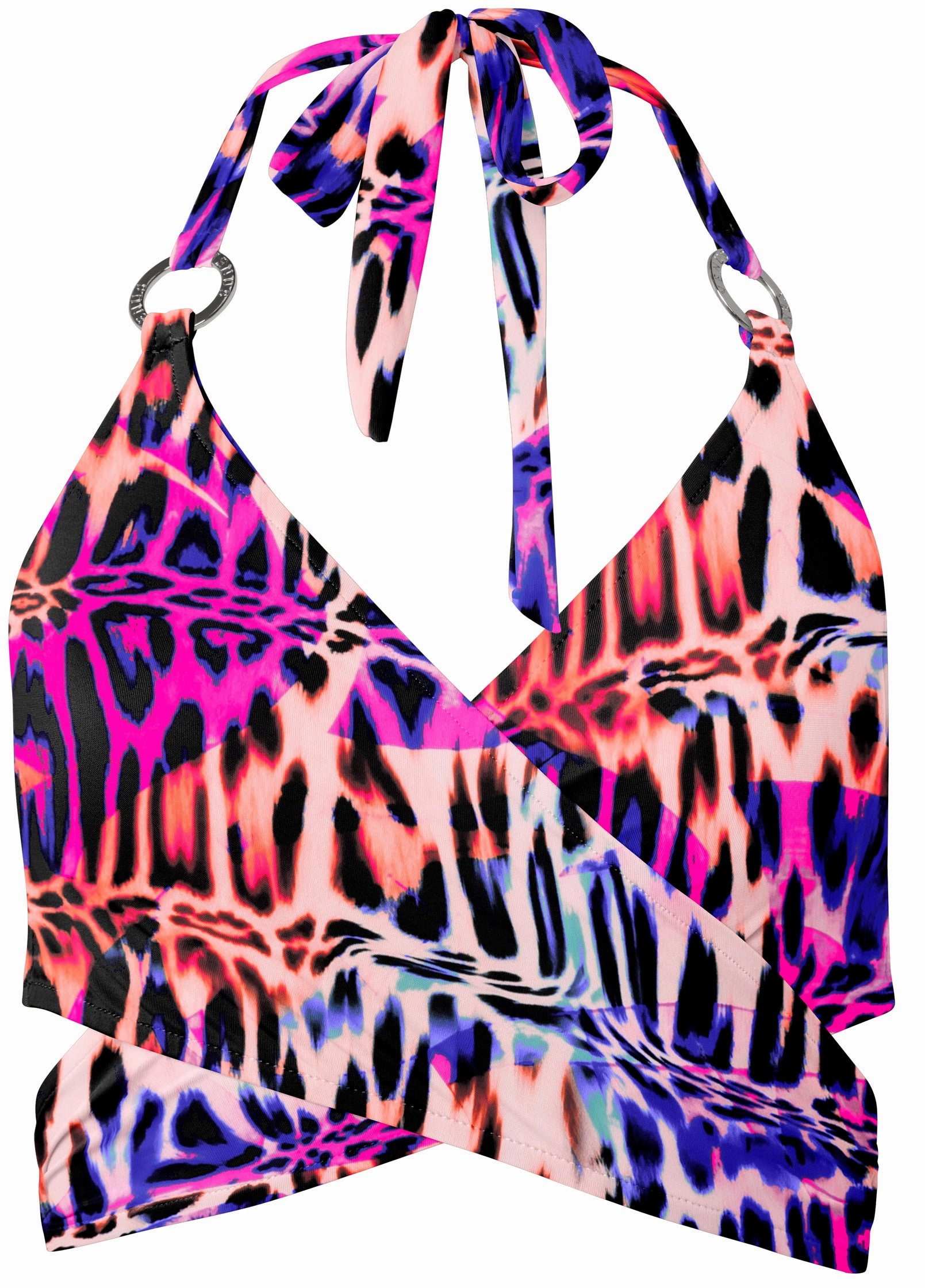 Laguna Wrap Underwire Top - Pink Panther