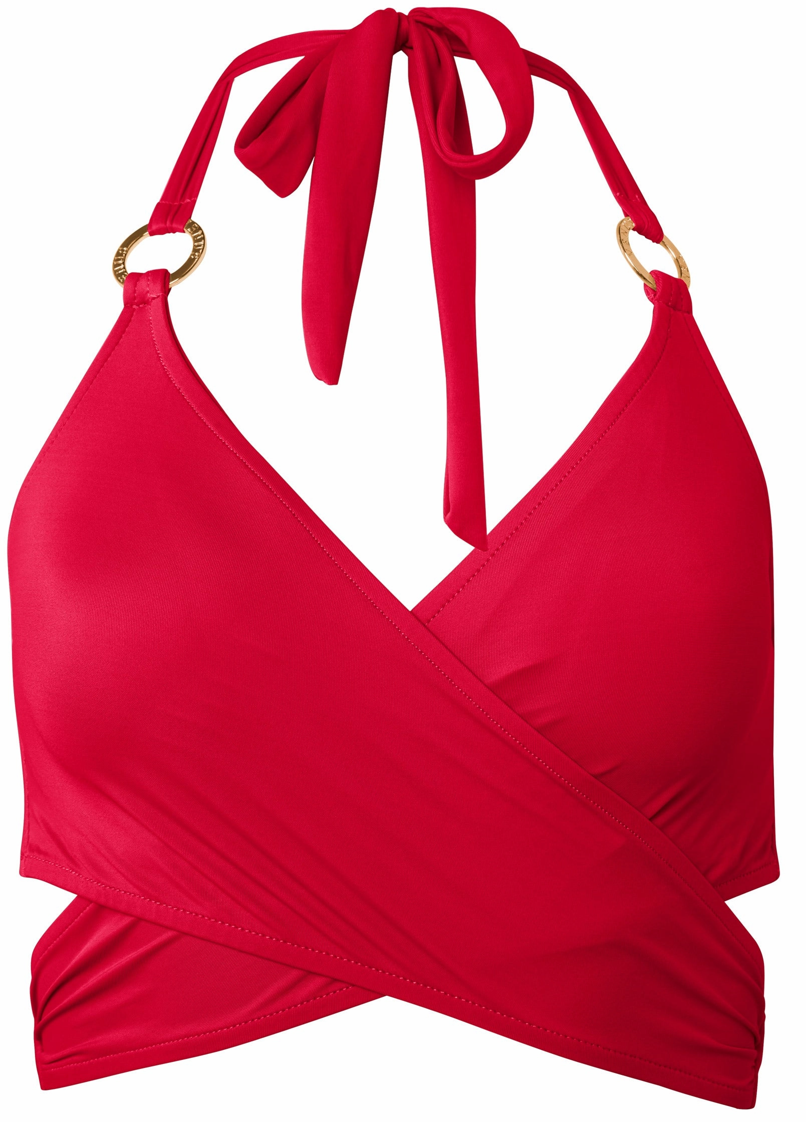 Laguna Wrap Underwire Top - Red Hot