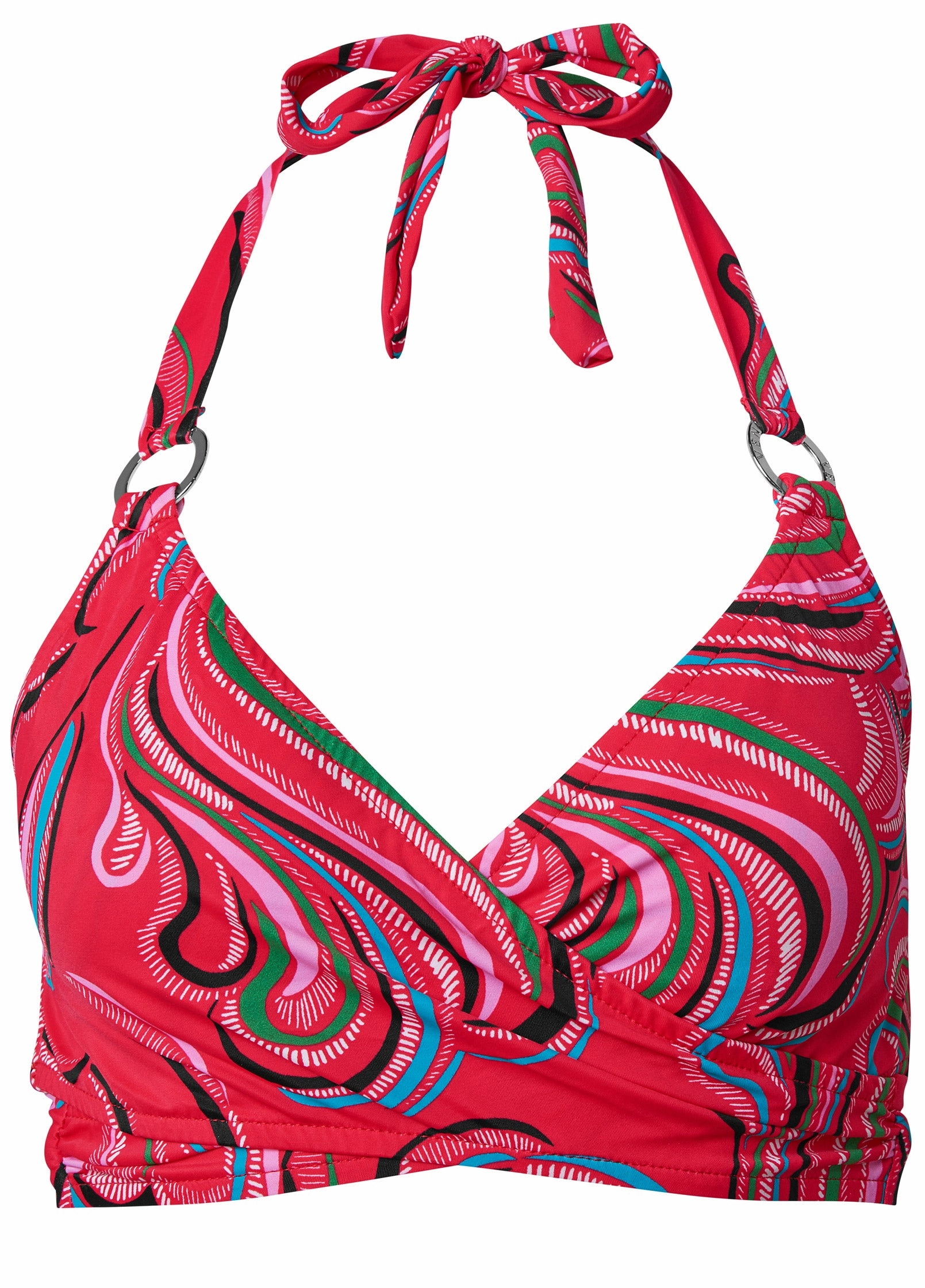 Laguna Wrap Underwire Top - Vivid Florals