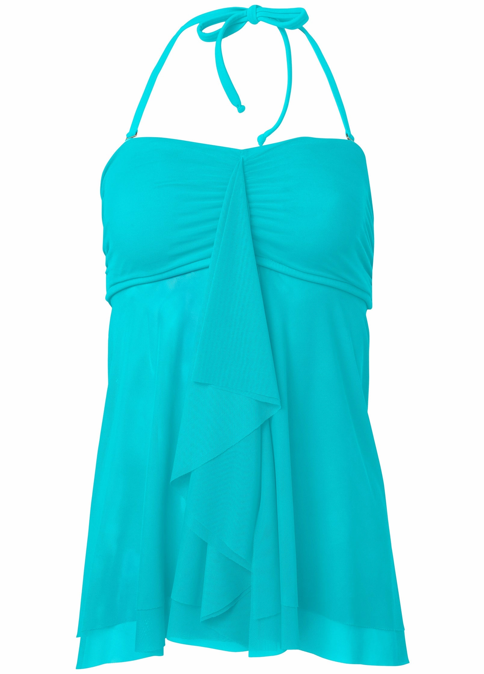 Lanai Bandeau Tankini - Aqua Reef