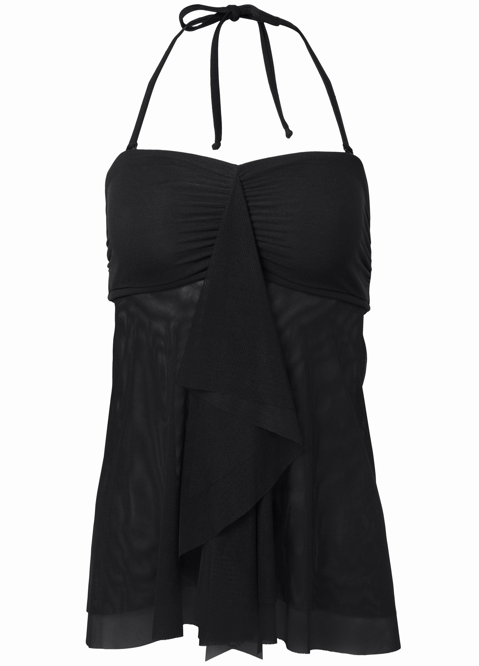 Lanai Bandeau Tankini - Black Beauty