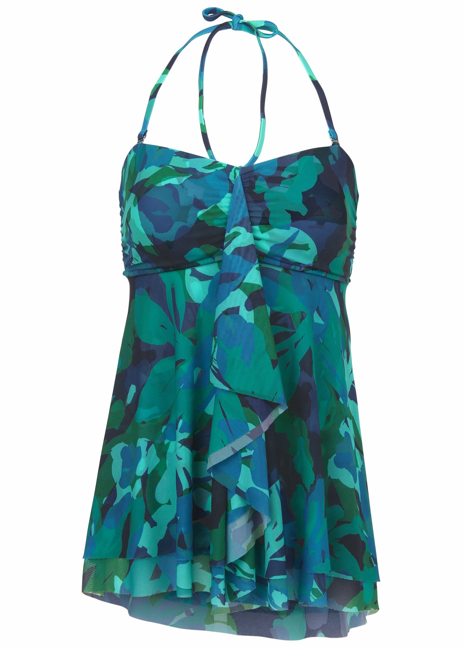Lanai Bandeau Tankini - Desert Floral Blue