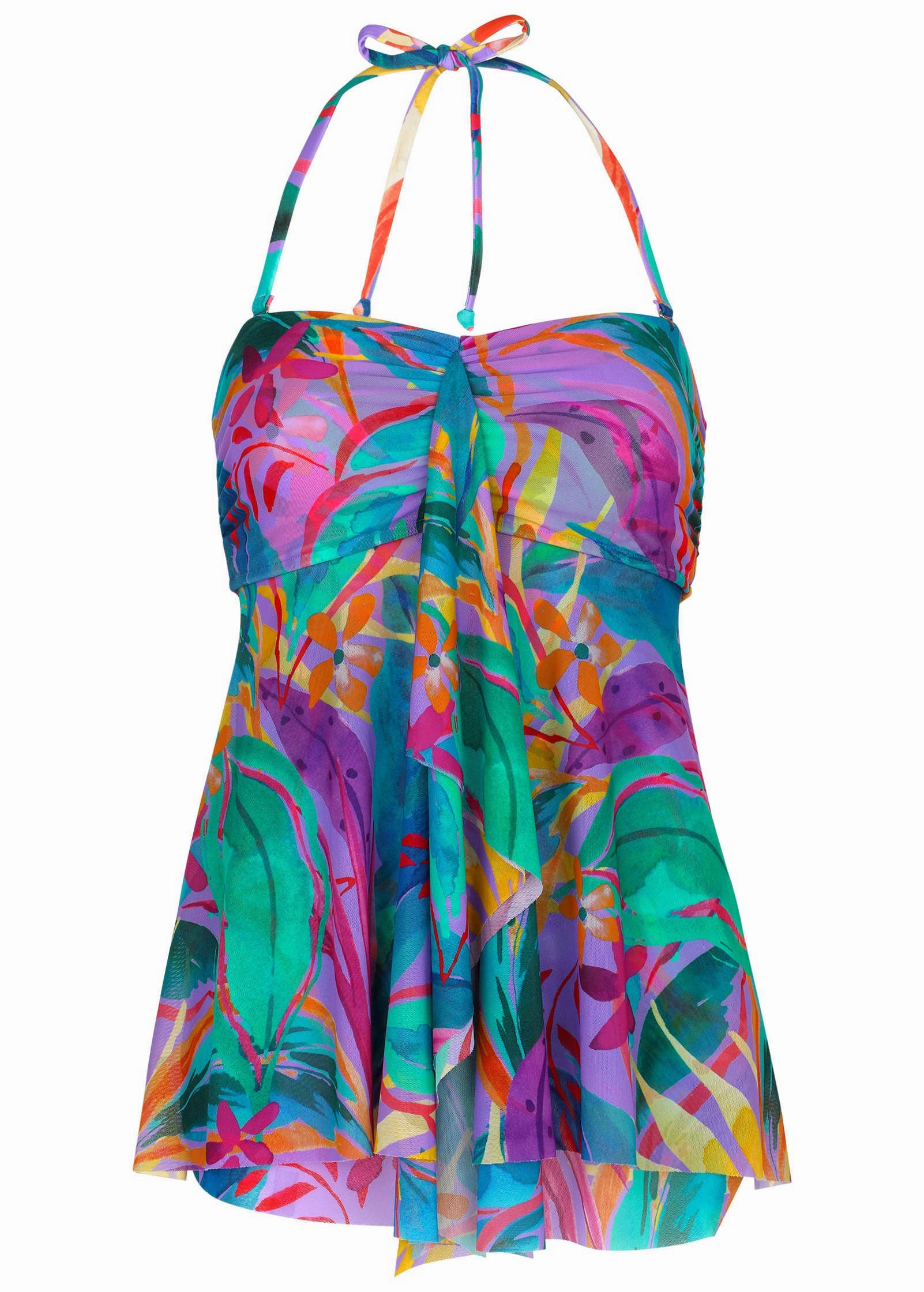 Lanai Bandeau Tankini - Purple Paradise