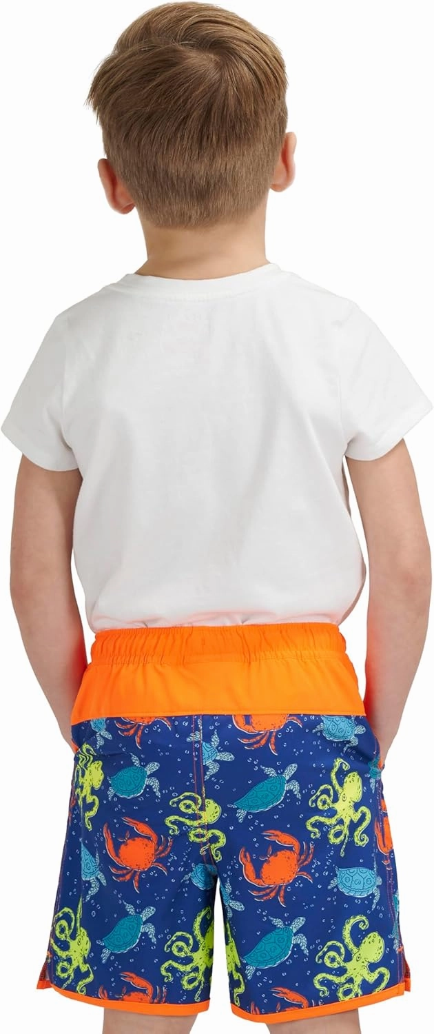 Lands' End Boys' Swimwear UPF 50 Comfort Liner Swim Trunks