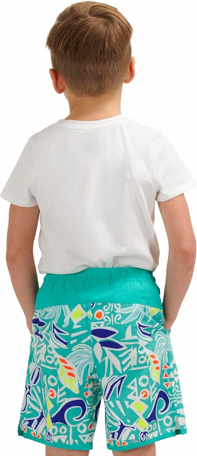 Lands' End Boys' Swimwear UPF 50 Comfort Liner Swim Trunks
