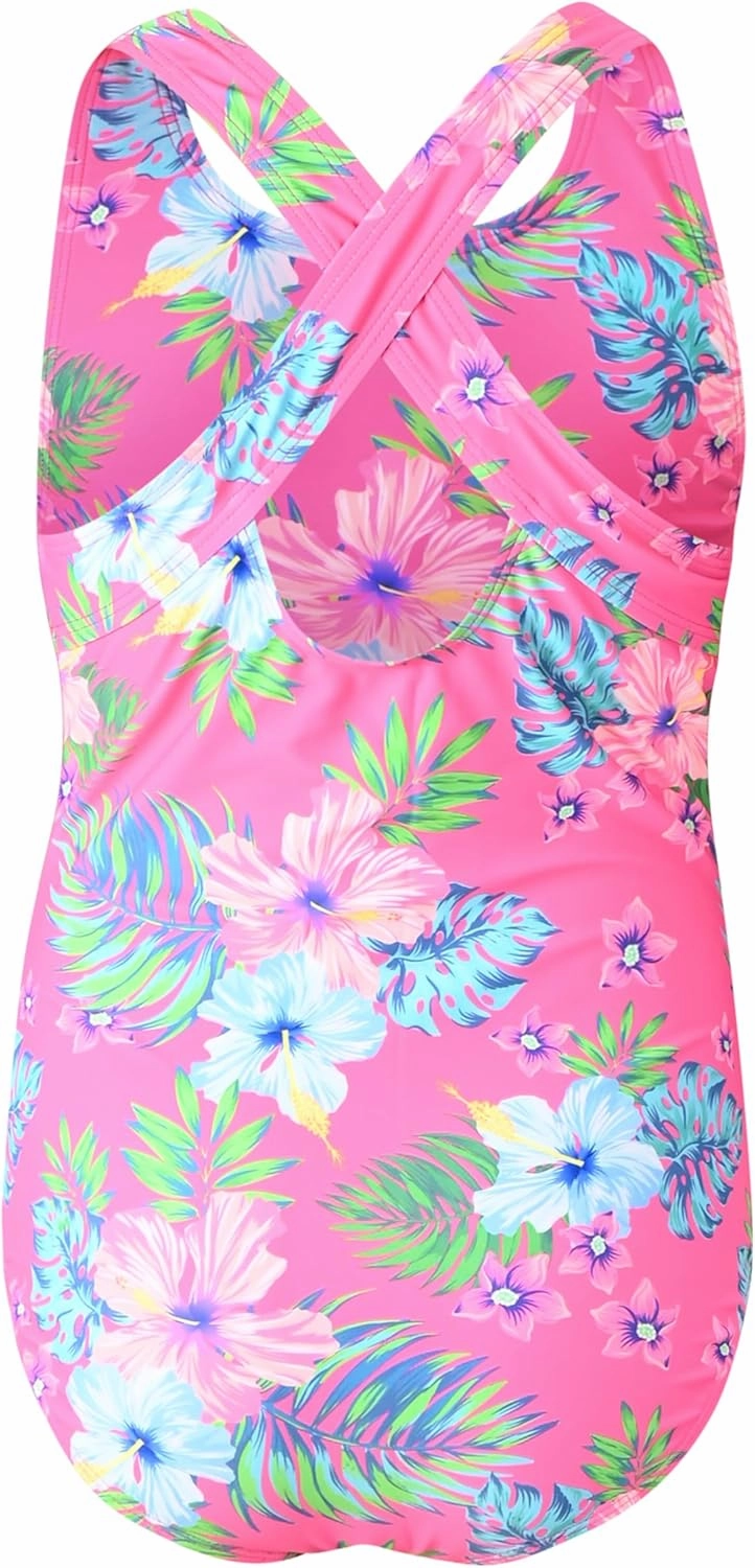 Lands' End Girls' Swimwear UPF 50 One Piece Swim Suit (XS-XL)