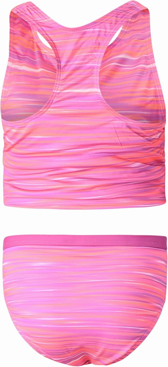 Lands' End Girls' Swimwear UPF 50 Tankini Top and Bikini Bottom Swim Set