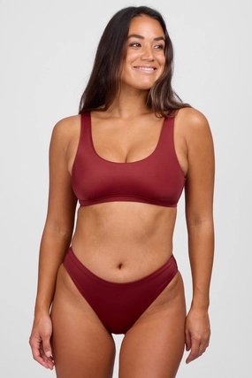 Layla Bikini Bottom - Garnet