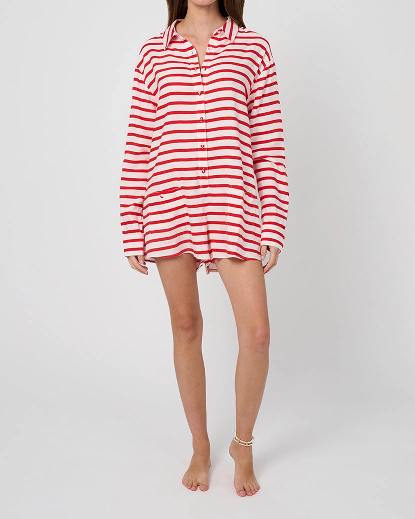 Linen Beach Romper