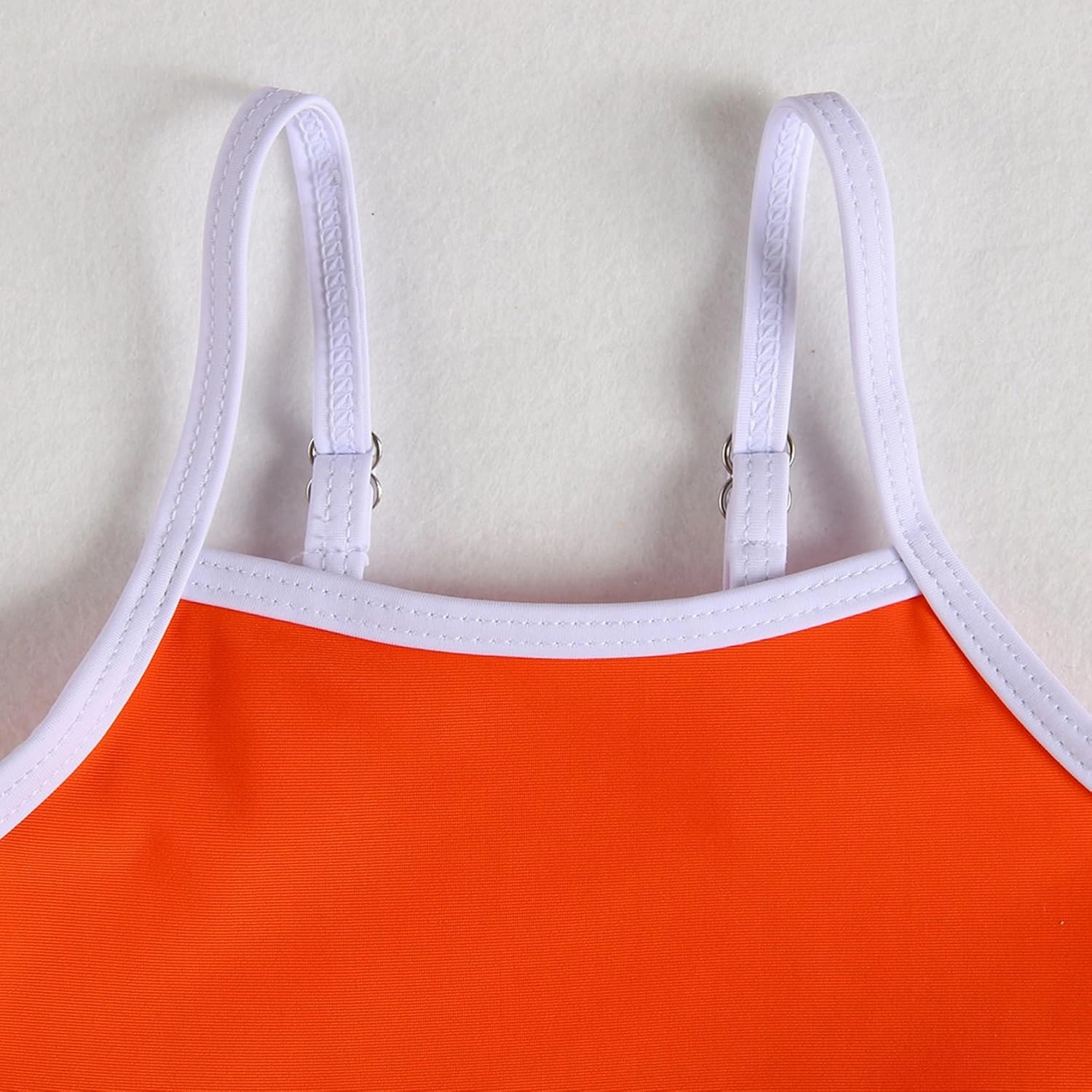 Little Girl Swimsuit Casual Swimwear Kids Two Piece Color Block Bathing Suits Beach Bikini Set 3-8 Years