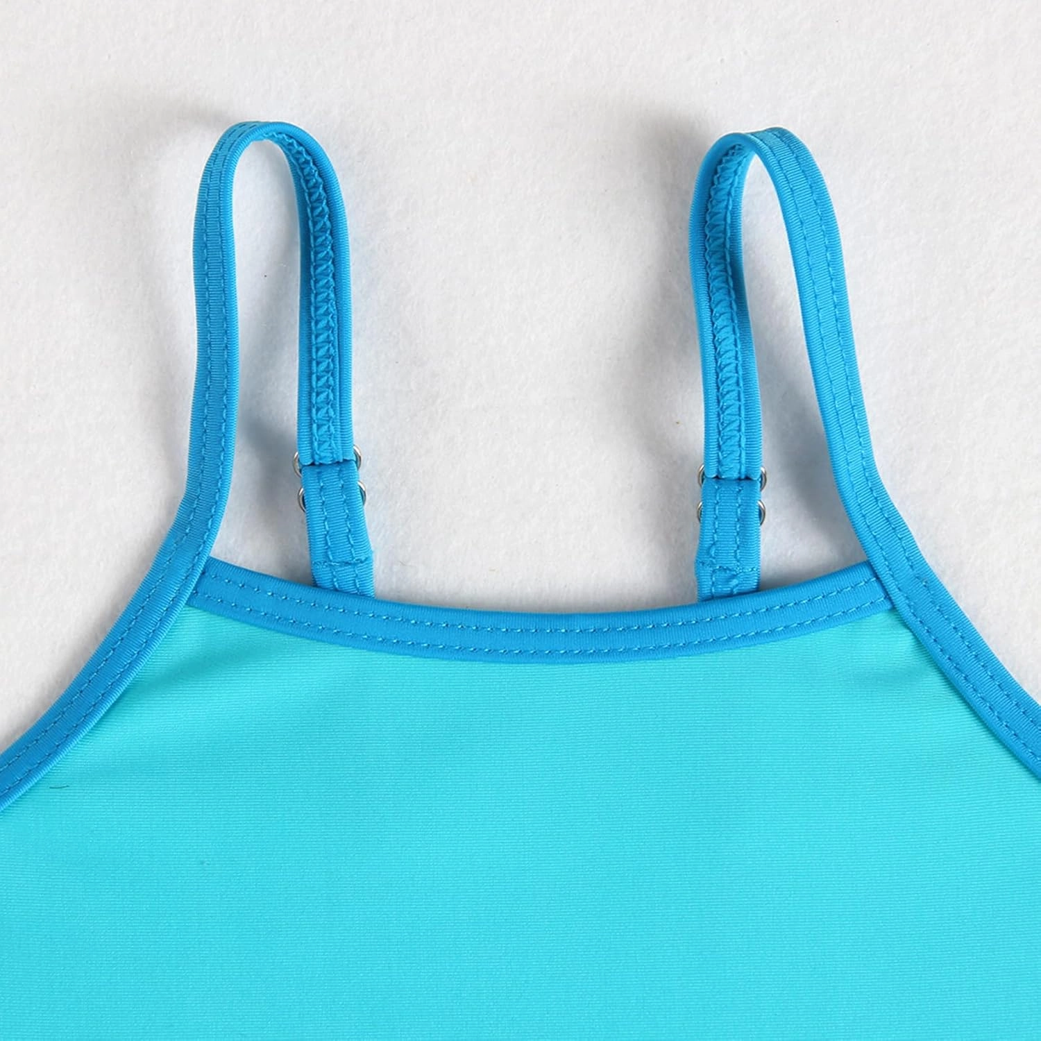 Little Girl Swimsuit Casual Swimwear Kids Two Piece Color Block Bathing Suits Beach Bikini Set 3-8 Years
