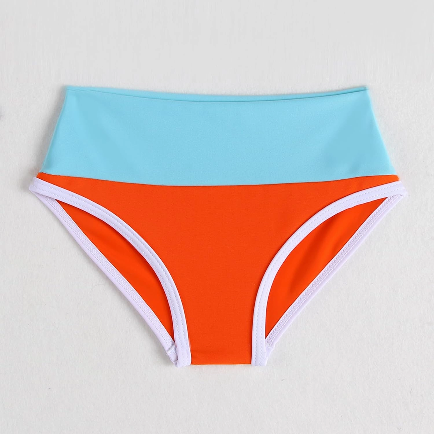 Little Girl Swimsuit Casual Swimwear Kids Two Piece Color Block Bathing Suits Beach Bikini Set 3-8 Years