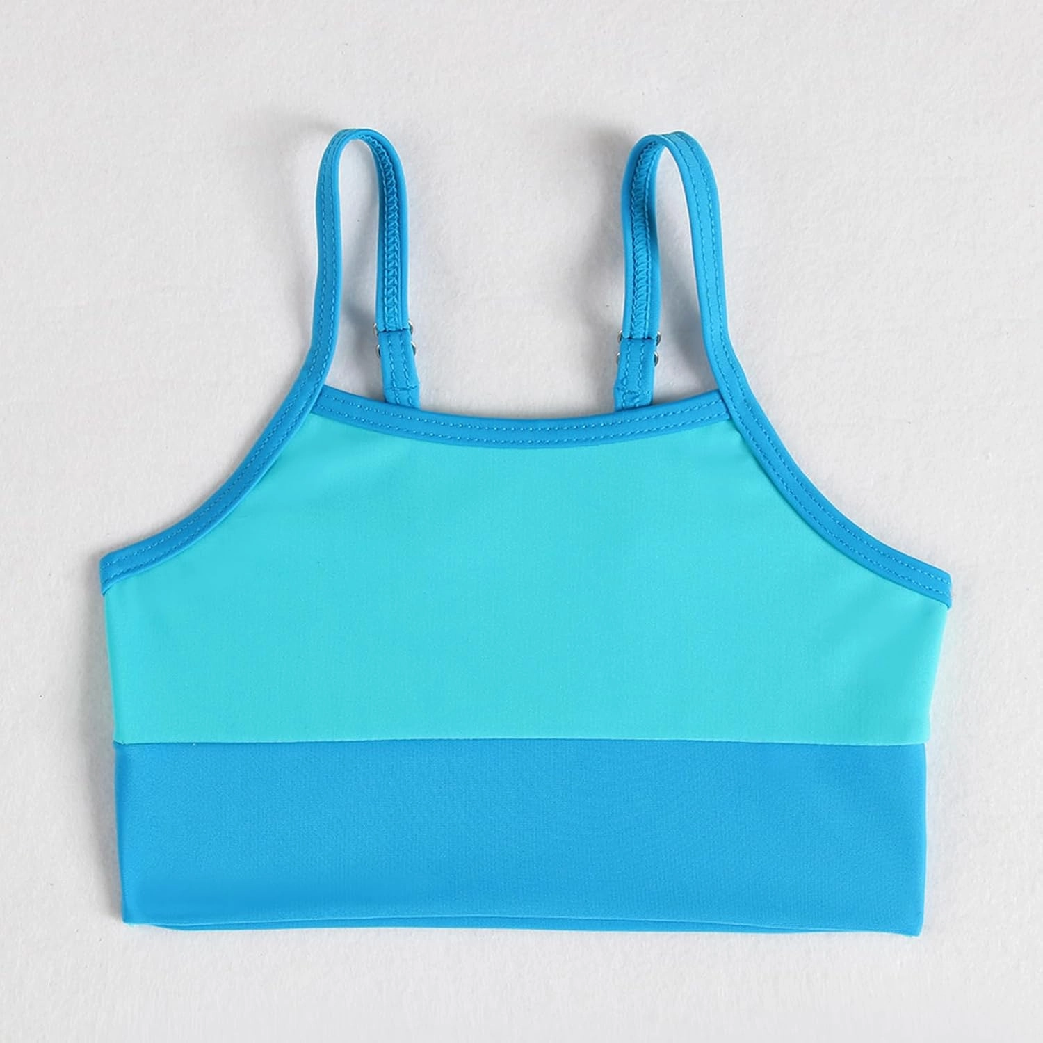 Little Girl Swimsuit Casual Swimwear Kids Two Piece Color Block Bathing Suits Beach Bikini Set 3-8 Years