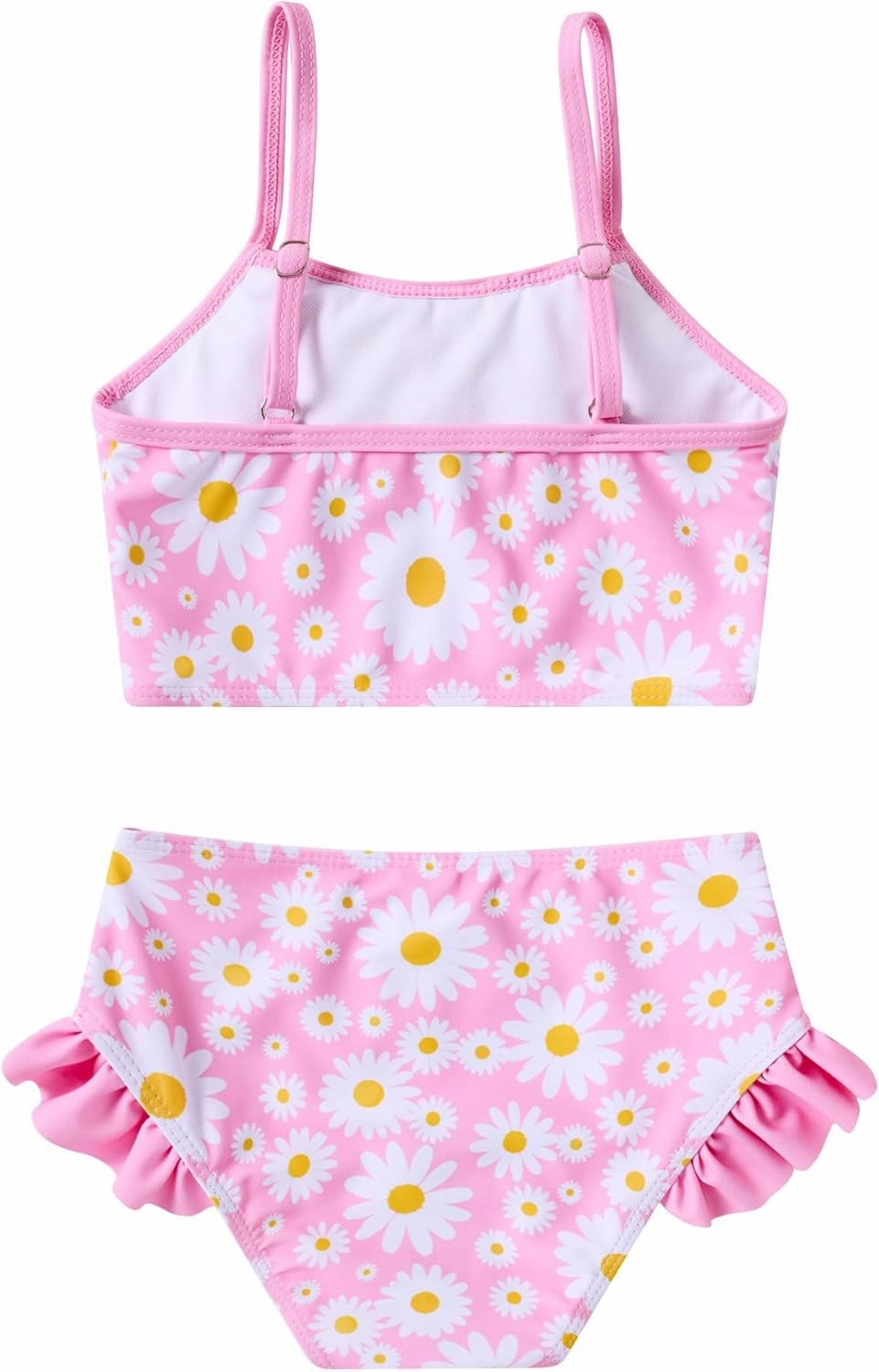 Little Girls Two Piece Mermaid Bikini Set Ruffle Adjustable Summer Beach Bathing Swimsuit 3-7 Years for Kids