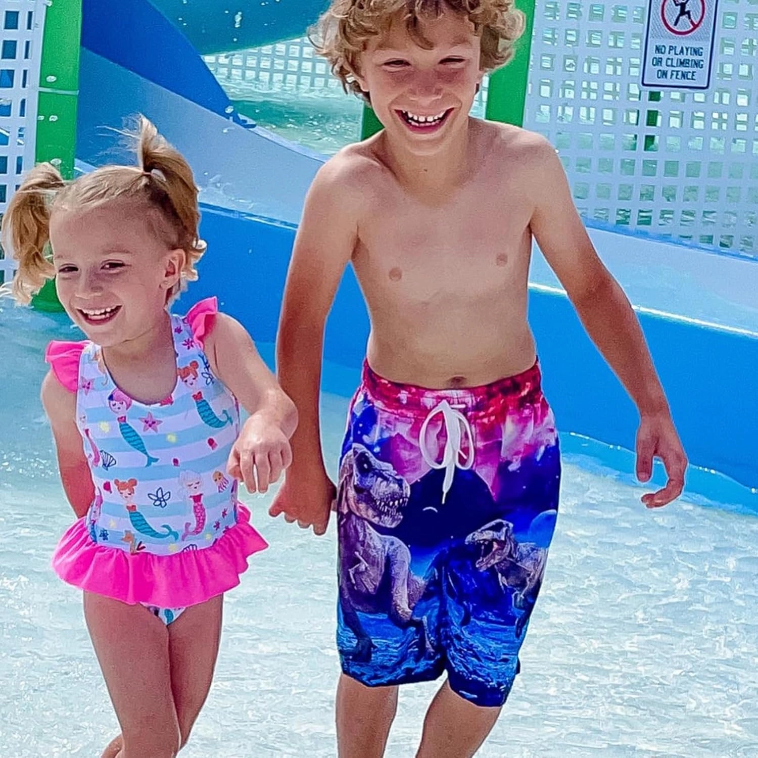Lovekider Boys 3D Printed Funny Swim Trunks Casual Quick-Drying Beach Pant Sports Running Swim Surf Board Shorts 3-12 Years