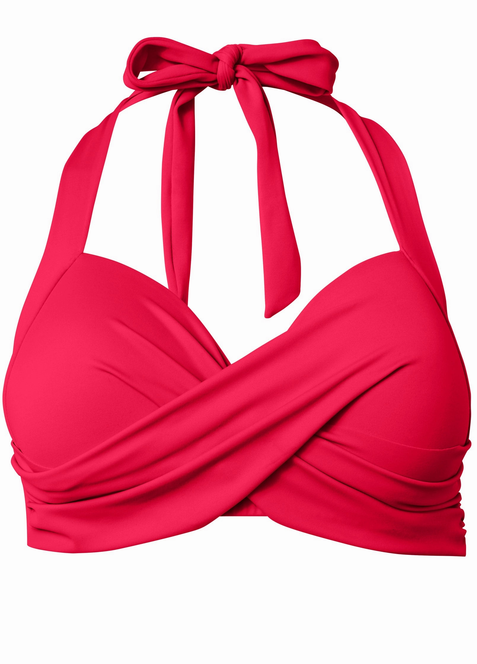 Lovely Lift Halter Push-Up Top - Red Hot