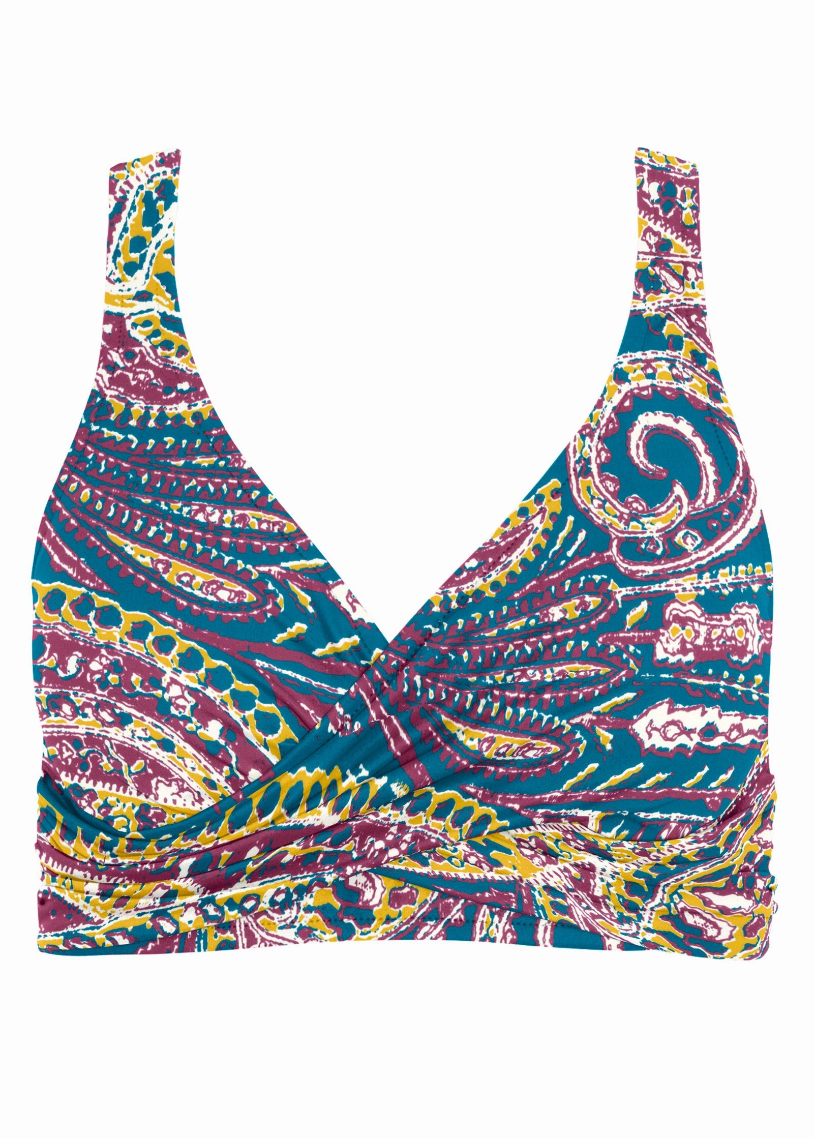 Lovely Lift Wrap Bikini Top - Gypsy Paisley