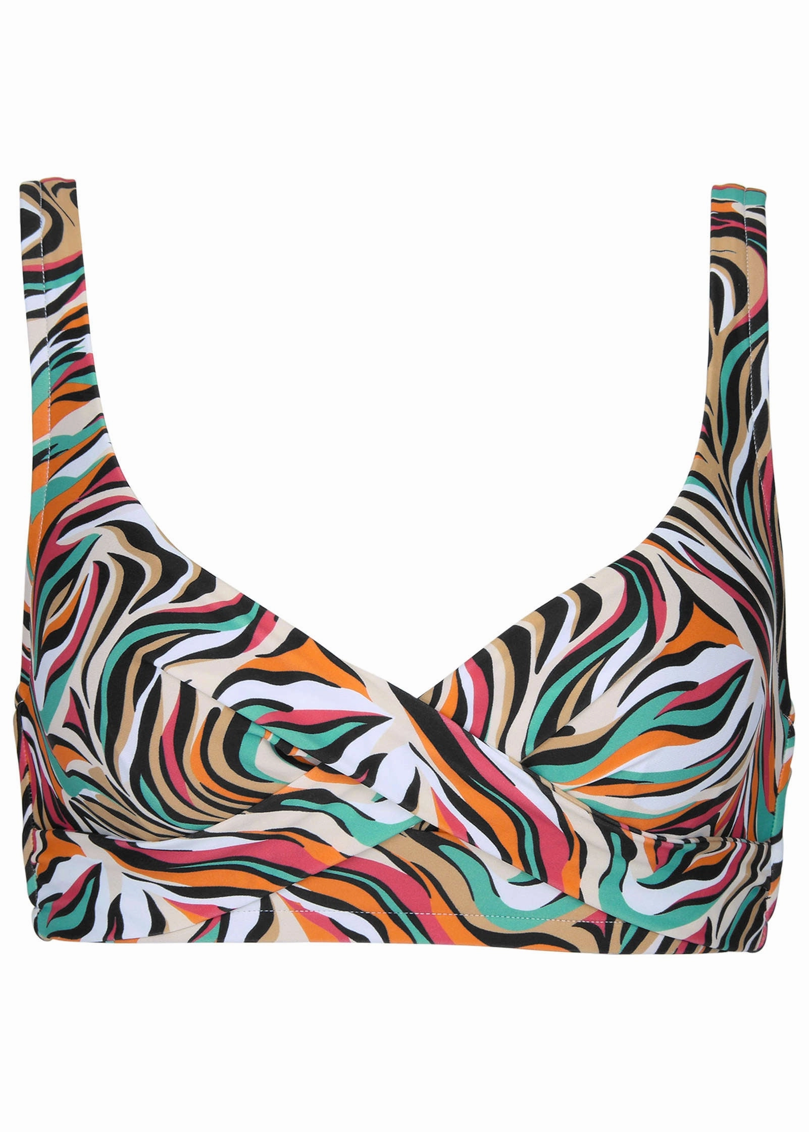 Lovely Lift Wrap Top - Earth Swirls
