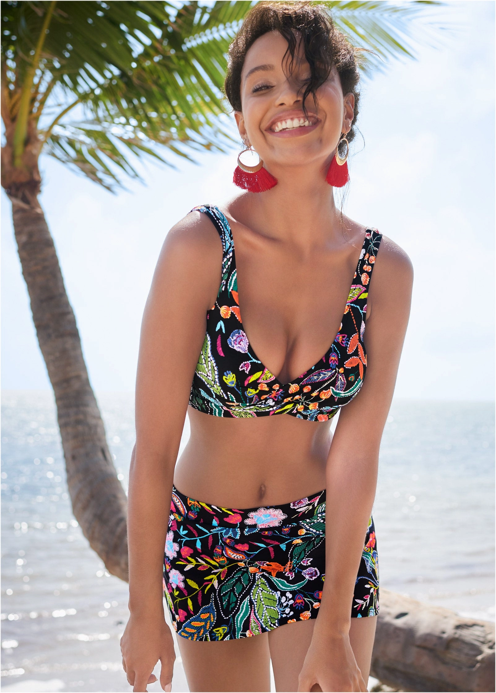 Lovely Lift Wrap Top - Midnight Elegance