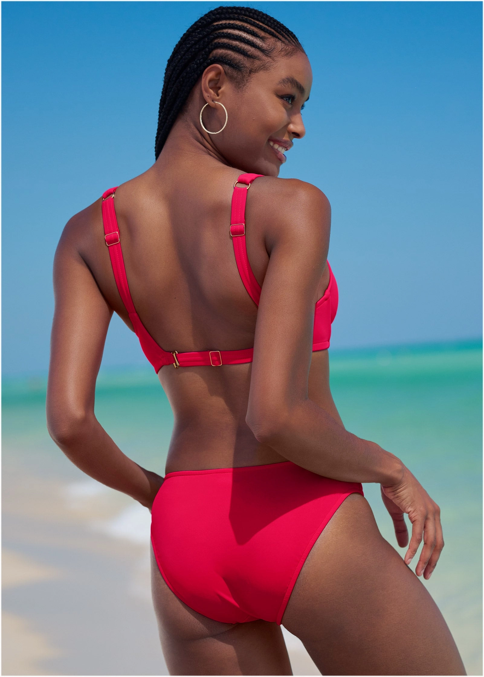 Lovely Lift Wrap Top - Red Hot