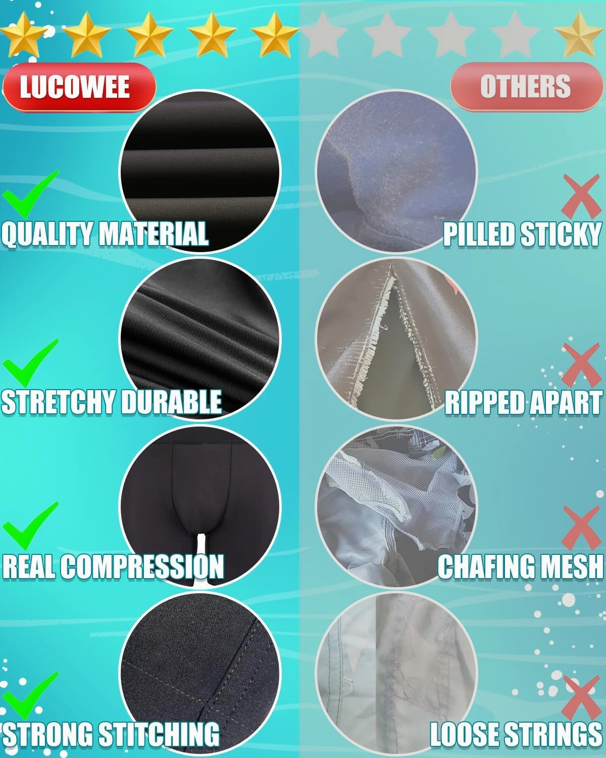 LUCOWEE Boys Swim Trunks Zipper Pockets Compression Liner Anti Chafe Swimsuit Bathing Beach Shorts Surf Quick Dry UPF 50 