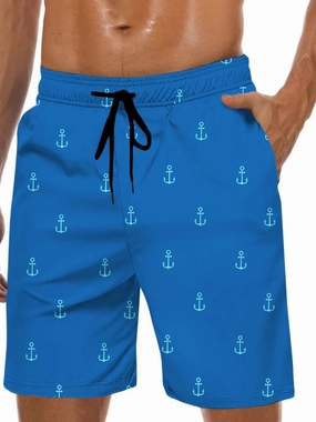 Lzzidou Men's Swim Trunks 8 Inch Inseam Mesh Lining Board Shorts Quick Dry Bathing Suit