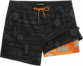 maamgic 5inch Mens Swim Trunks with Compression Liner 2-in-1 Swimming Shorts Stretch Quick Dry with Zipper Pockets