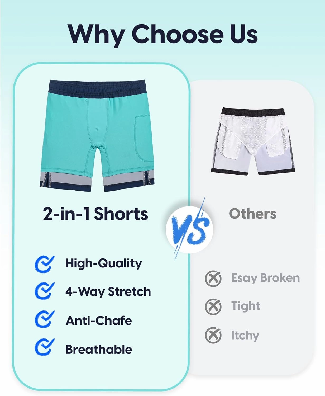 maamgic Boys Swim Trunks Compression Liner Stretch Teen Boy Swim Shorts Anti-Chafe Bathing Suits with Zipper Pockets