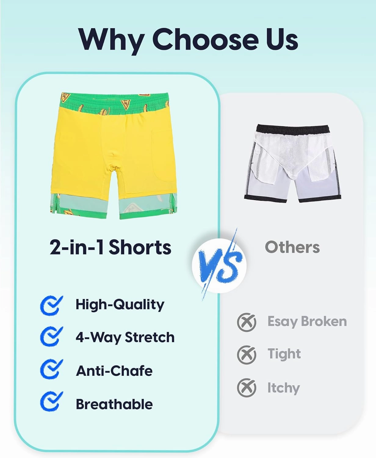maamgic Boys Swim Trunks Compression Liner Stretch Teen Boy Swim Shorts Anti-Chafe Bathing Suits with Zipper Pockets