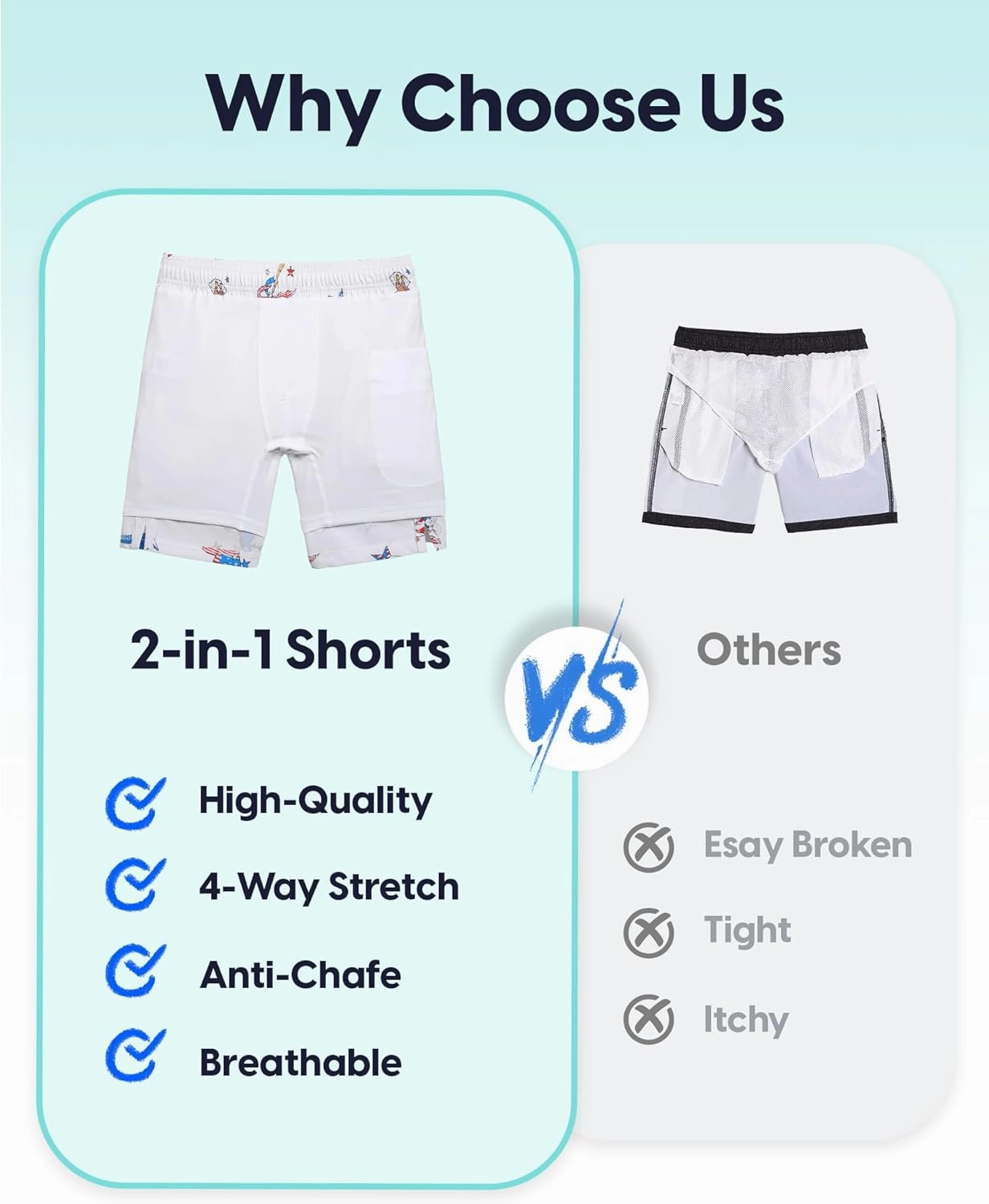 maamgic Boys Swim Trunks Compression Liner Stretch Teen Boy Swim Shorts Anti-Chafe Bathing Suits with Zipper Pockets