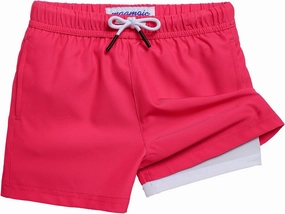 maamgic Boys Swim Trunks with Compression Liner Stretch Boy Swim Shorts Toddler Bathing Suit Swimsuit