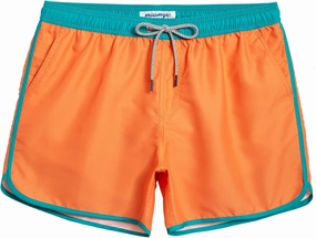 maamgic Mens Boys Short 80s 90s Vintage Swim Trunks with Mesh Lining Quick Dry Swim Suits Board Shorts