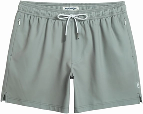 maamgic Mens Swim Trunks 5" Quick Dry Beach Shorts Stretch Swimming Trunks Shorts with Mesh Lining Zip Pockets