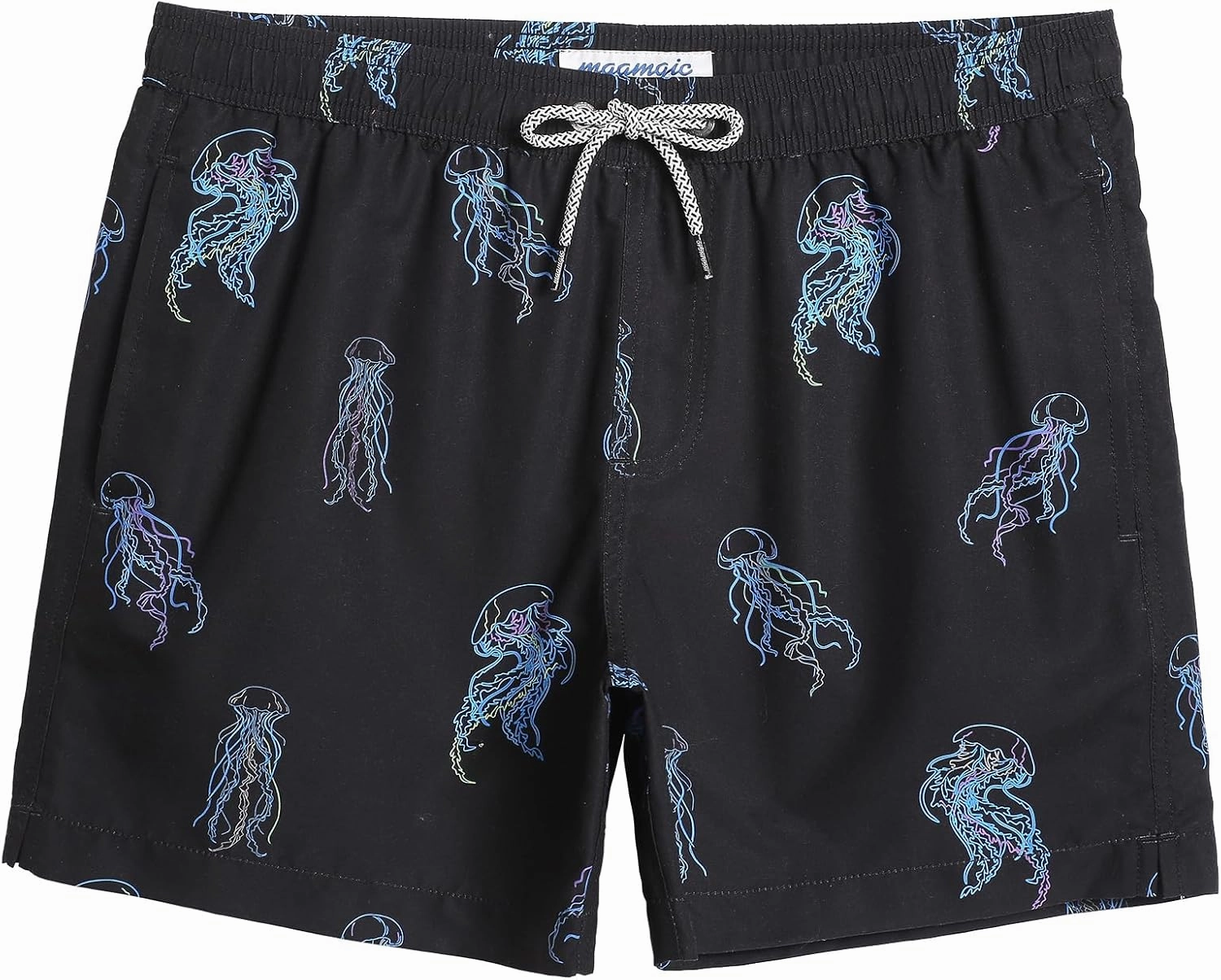 maamgic Mens Swim Trunks 5" with Mesh Lining Quick Dry Bathing Suits for Men Swim Shorts Swimwear