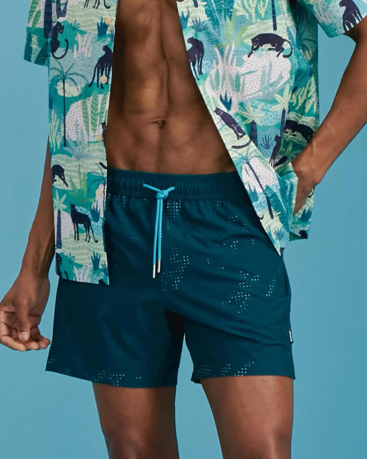 maamgic Mens Swim Trunks with Compression Liner 5 Inch Inseam Quick Dry Board Shorts with Zipper Pockets Swimming Shorts