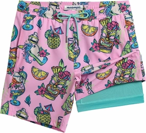 maamgic Mens Swim Trunks with Compression Liner 7 Inch Inseam Mens Bathing Suit Quick Dry Swimming Trunks Swimsuit