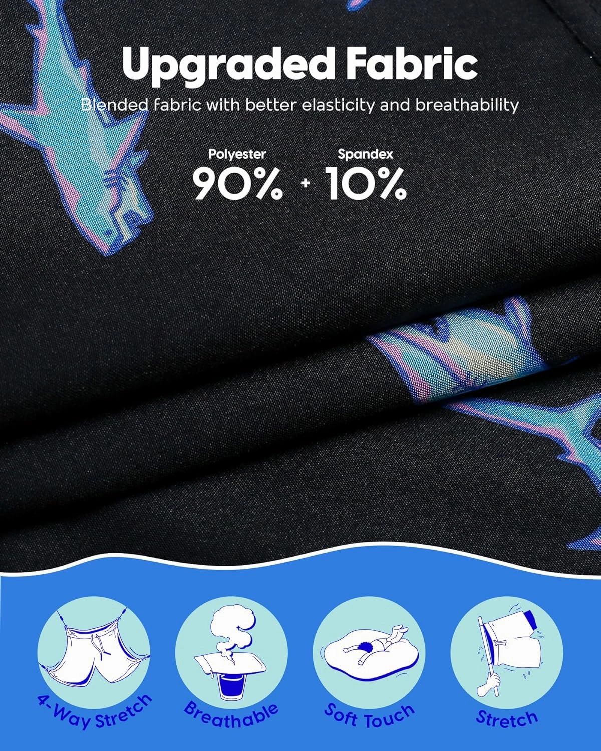 maamgic Mens Swim Trunks with Compression Liner 7" Bathing Suit Quick Dry Swimming Trunks for Men with Zipper Pockets
