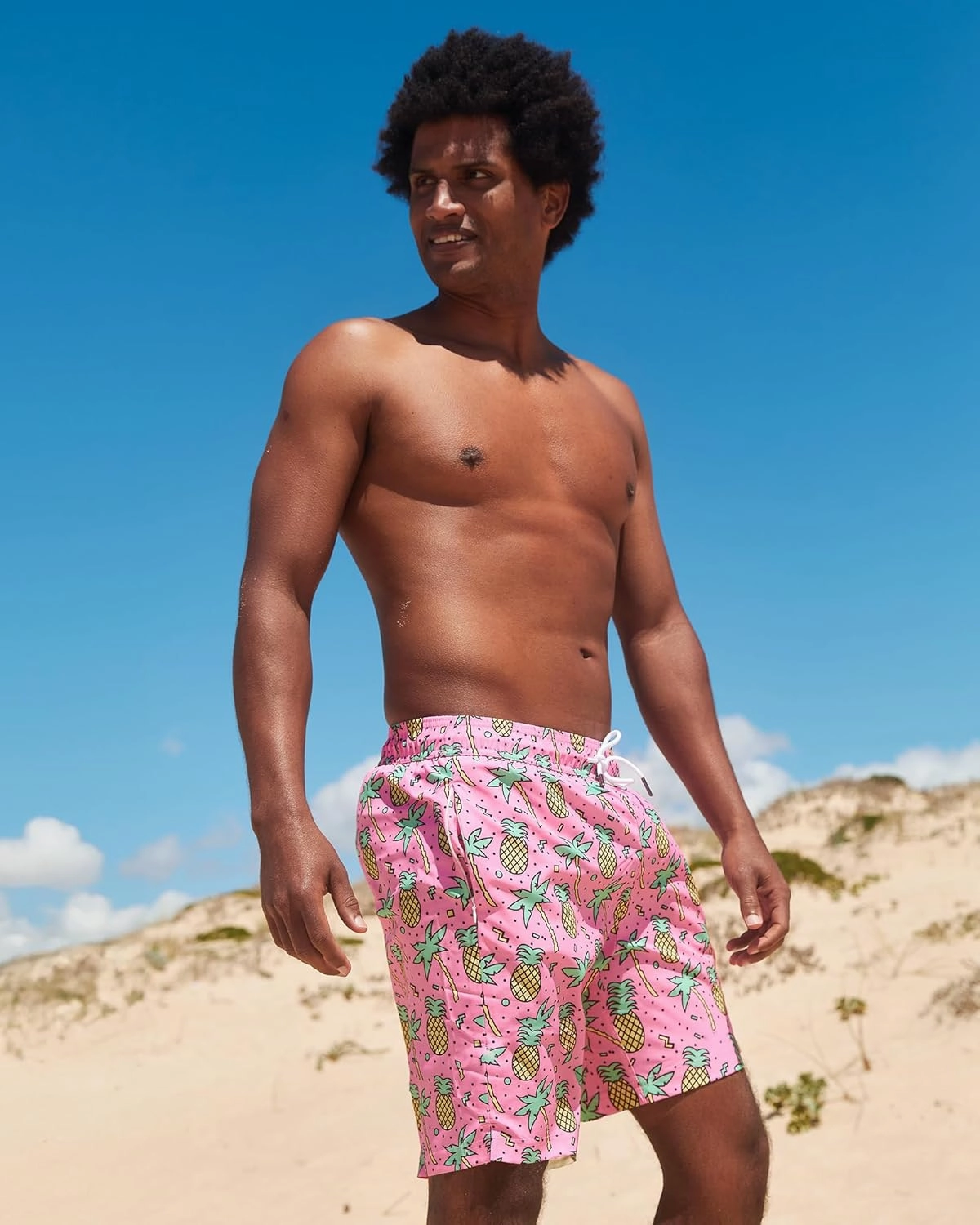 maamgic Mens Swim Trunks with Compression Liner 9 Inch Stretch Quick Dry Swim Shorts with Zipper Pockets Swimwear