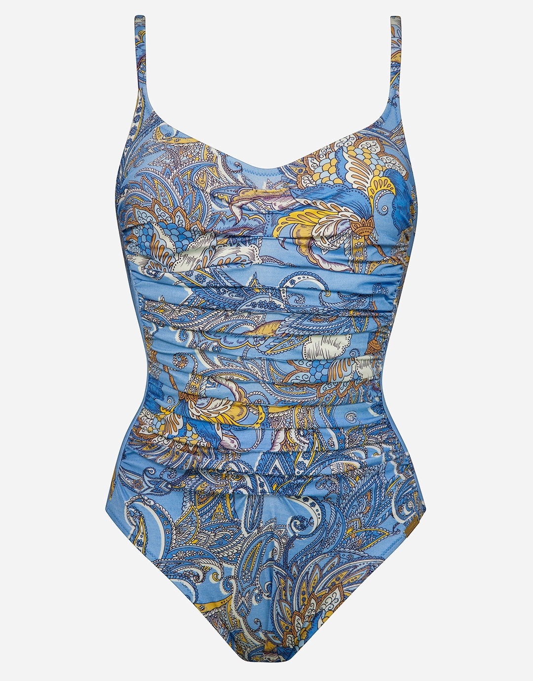 Majorelle Ruched Underwired Swimsuit - Oriental Horizon Blue