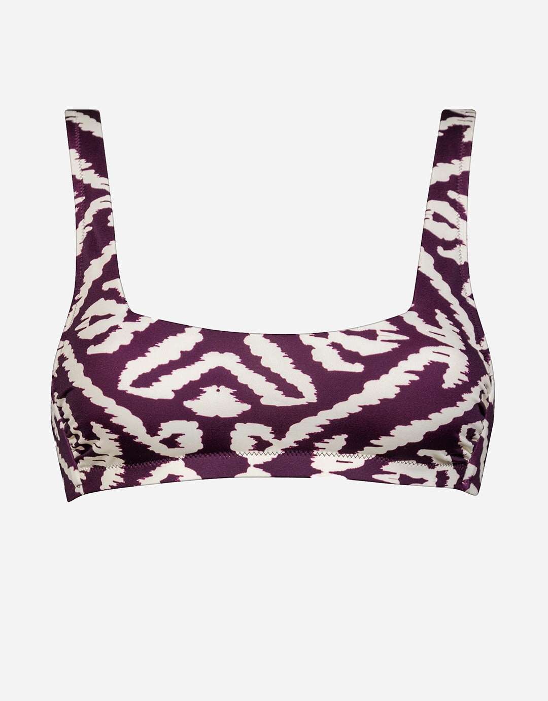 Makro Notion Bralette Bikini Top - Cream Aubergine