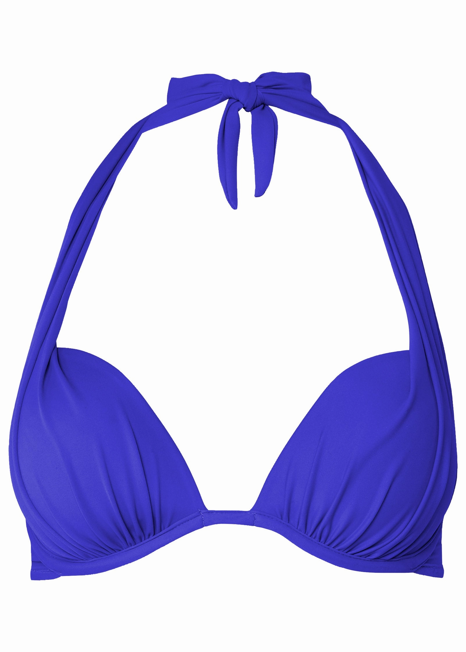 Marilyn Push-Up Halter Top - Cobalt Blue