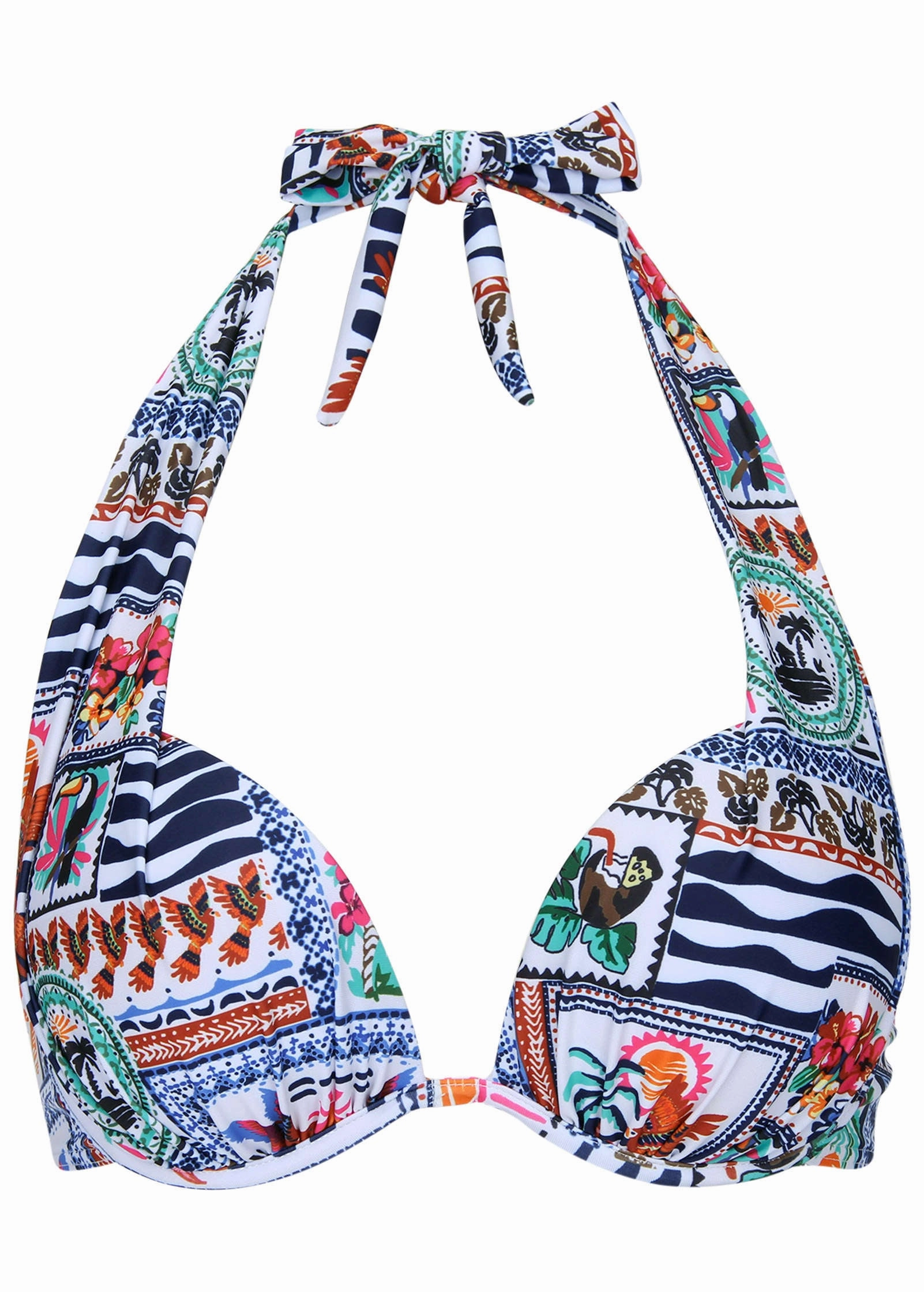 Marilyn Push-Up Halter Top - Postcard Vacay